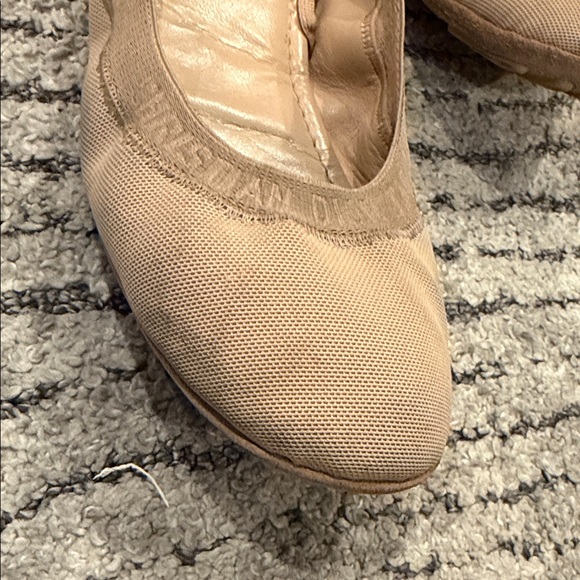 Dior Nude Ballet Flats with Ribbons - Picture 4 of 11